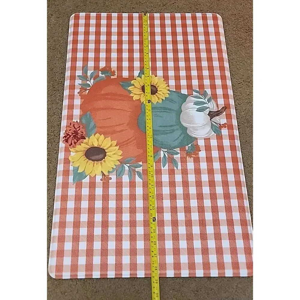 Perfect Harvest Cushioned Pumpkin Kitchen Mat